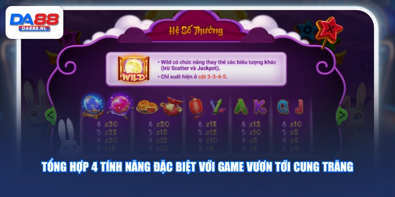 Tổng hợp 4 tính năng đặc biệt với game Vươn Tới Cung Trăng